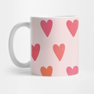 Happy Valentines day pattern love hearts 2 Mug